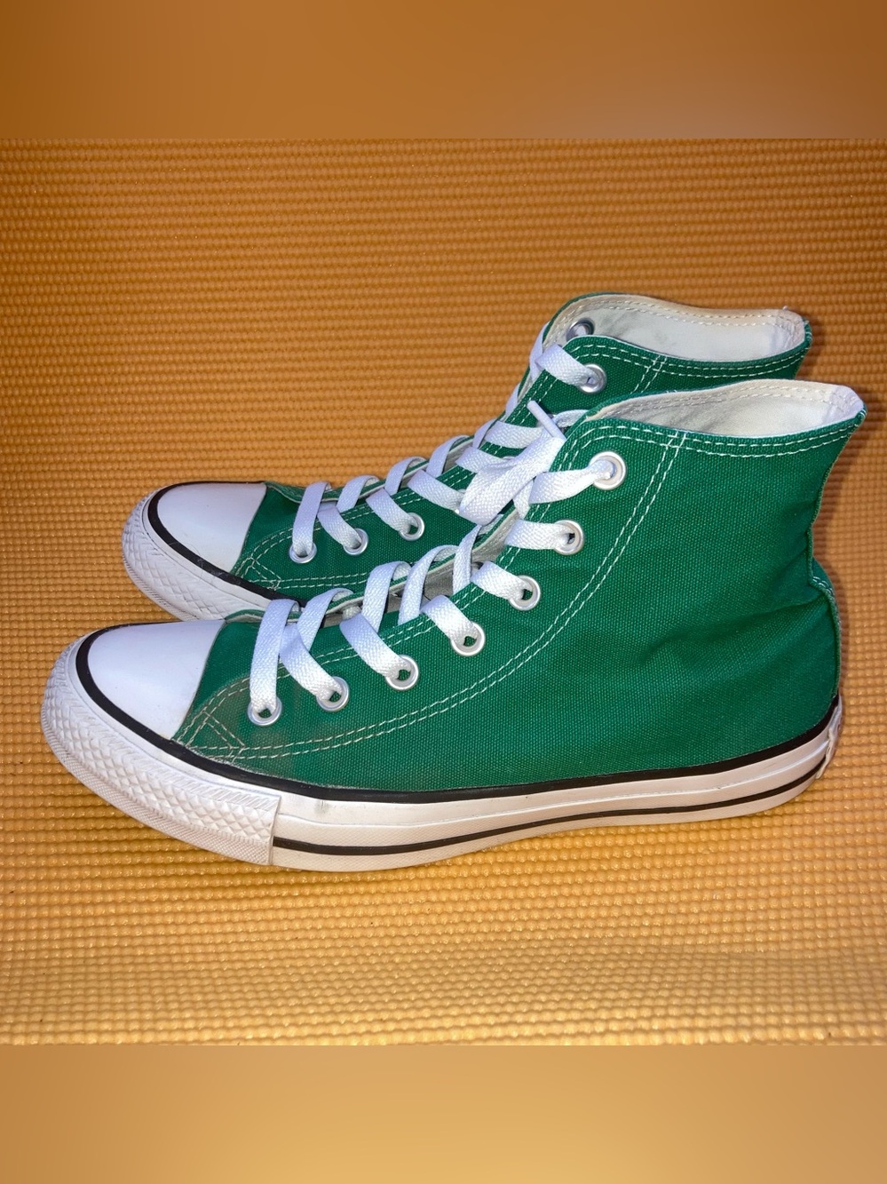 Green High-Top Converse All Star Canvas Sneakers for Women size 9 - Picture 3 of 8